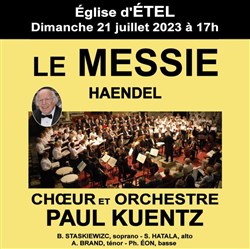 Affiche de Choeur et Orchestre Paul Kuentz : Messie de Haendel | Etel