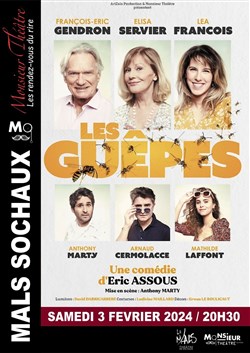 Affiche de Les guêpes | avec François-Eric Gendron, Elisa Servier Et Léa François