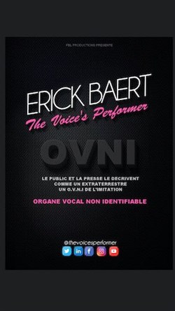 Affiche de Erick Baert dans The Voice's Performer