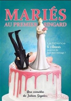 Affiche de mariés au premier ringard à Yvré L'Eveque