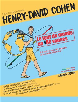 Affiche de Henry-David Cohen dans Le tour du monde en 180 vannes