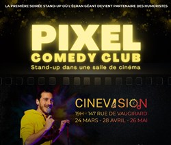 Affiche de Pixel Comedy Club - Stand up avec l'écran de cinéma