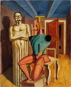 Affiche de Exposition temporaire : De Chirico, la peinture métaphysique | par Loetitia Mathou