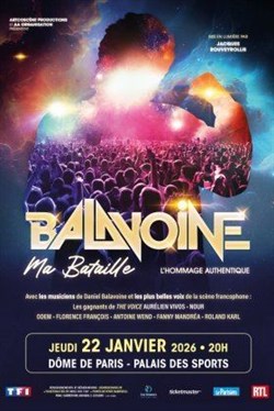 Affiche de Balavoine, Ma Bataille | Paris