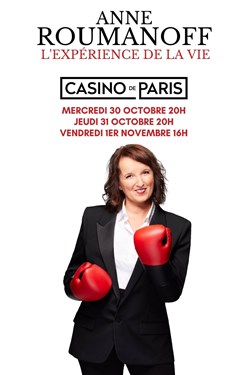 Affiche de Anne Roumanoff dans L'expérience de la vie
