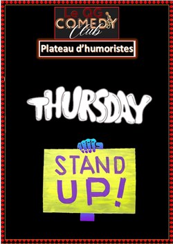 Affiche de QG Comedy Club: Jeudi Stand-Up
