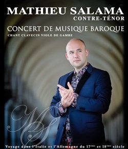 Affiche de Arias Baroque contre-ténor Mathieu Salama