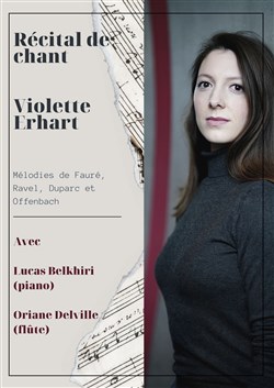 Affiche de Violette Erhart récital