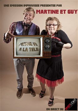 Affiche de Gérémy Crédeville et Emilie Deletrez dans Presque vu à la télé