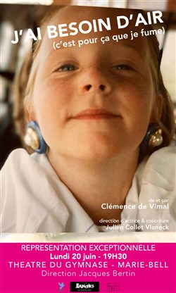 Affiche de Clémence de Vimal dans J'ai besoin d'air, c'est pour ça que je fume