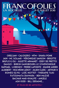 Affiche de Calogero + Jour de Fête à Veronique Sanson + Raphael + Loic Nottet | Festival Les Francofolies