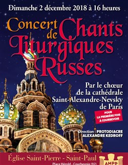 Affiche de Concert de chants liturgiques russes