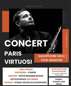Affiche de Concert Paris Virtuosi Paul Mancini