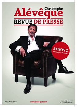 Affiche de Christophe Alévêque dans Revue de Presse - saison 2