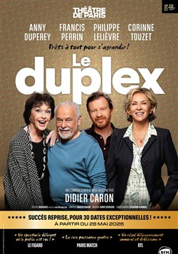 Affiche de Le duplex | avec Anny Duperey, Francis Perrin, Philippe Lelièvre et Corinne Touzet