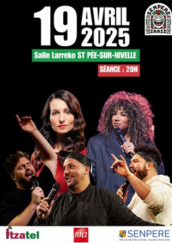 Affiche de Le plateau d'humoriste Senpere Irriz