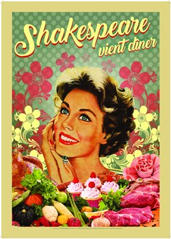 Affiche de Shakespeare vient dîner