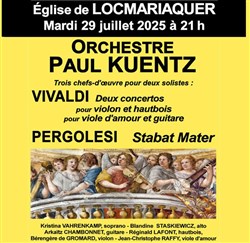 Affiche de Orchestre Paul Kuentz : Vivaldi / Pergolesi | Locmariaquer