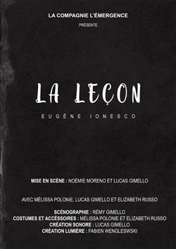 Affiche de La leçon