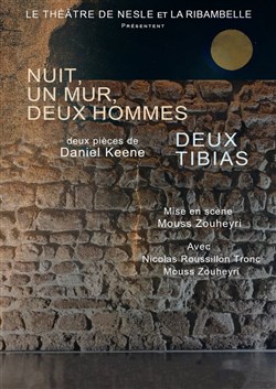 Affiche de Deux tibias et nuit, un mur, deux hommes