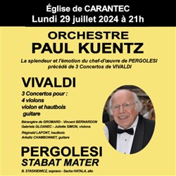 Affiche de Orchestre Paul Kuentz : Vivaldi / Pergolesi | Carantec