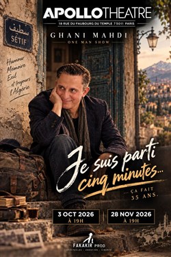 Affiche de Ghani Mahdi dans Je suis parti cinq minutes... ça fait 35 ans