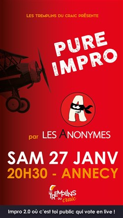 Affiche de Les Anonymes Pure Impro