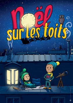 Affiche de Noël sur les toits