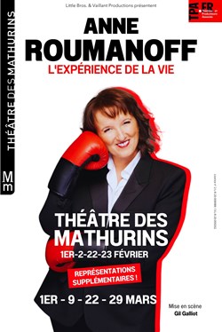 Affiche de Anne Roumanoff dans L'expérience de la vie
