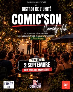 Affiche de Comic'son chez Bistrot de l'unité