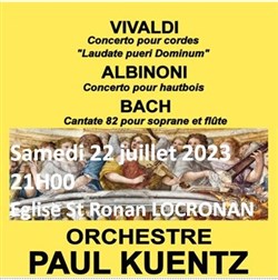 Affiche de Orchestre Paul Kuentz : Vivaldi / Albinoni / Bach | Locronan