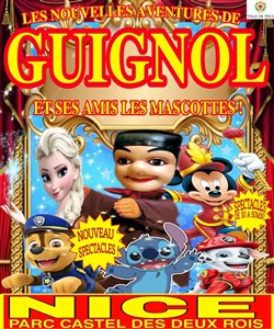 Affiche de Les Nouvelles Aventures de Guignol et ses Amis les Mascottes à Nice !