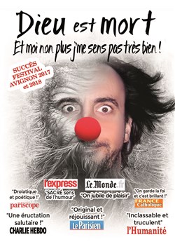 Affiche de Dieu est mort. Et moi non plus je m'sens pas très bien !