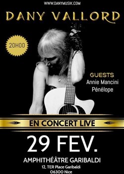 Affiche de Concert live Dany Vallord