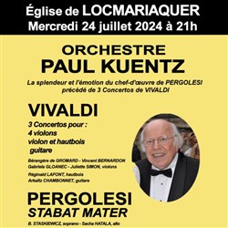 Affiche de Orchestre Paul Kuentz : Vivaldi / Pergolesi | Locmariaquer