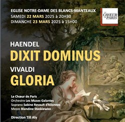Affiche de Haendel : Dixit Dominus / Vivaldi : Gloria