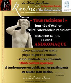 Affiche de Atelier : Dire l'alexandrin racinien