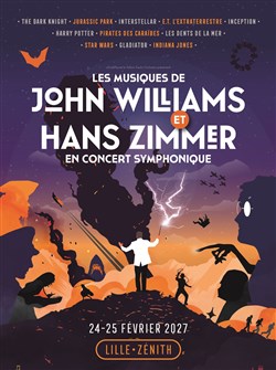 Affiche de Les Musiques de John Williams et Hans Zimmer en concert symphonique | Lille