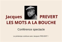Affiche de Jacques Prévert : les mots à la bouche