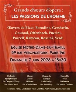 Affiche de Grands choeurs d'opéras - Les passions de l'homme