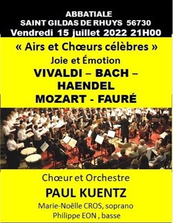 Affiche de Paul Kuentz : Airs et choeurs célèbres | Saint Gildas de Rhuys