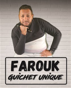 Affiche de Farouk Wahrani dans Guichet unique