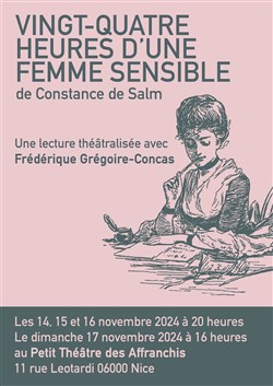 Affiche de Vingt-quatre heures d'une femme sensible - de Constance de Salm