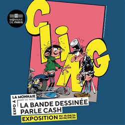 Affiche de Exposition CLING ! La bande dessinée parle cash + Musée