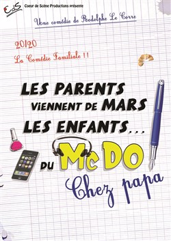 Affiche de Les parents viennent de mars les enfants du mac do, chez papa