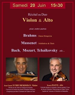 Affiche de Récital en Duo : Violon & Alto