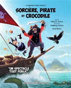 Affiche de Sorcière, pirate et crocodile