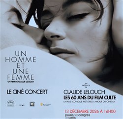 Affiche de Un homme et une femme, le ciné-concert