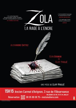Affiche de Zola, la rage à l'encre