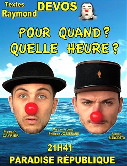 Affiche de Pour quand ? Quelle heure ?